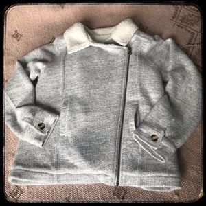 📣SOLD O’Neill Girls Asymmetric Zip Large Gray Jacket EUC